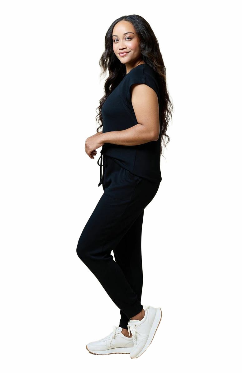 Softies Athleisure PureDream Short Raglan Crew Neck Jogger Set, Main, color,