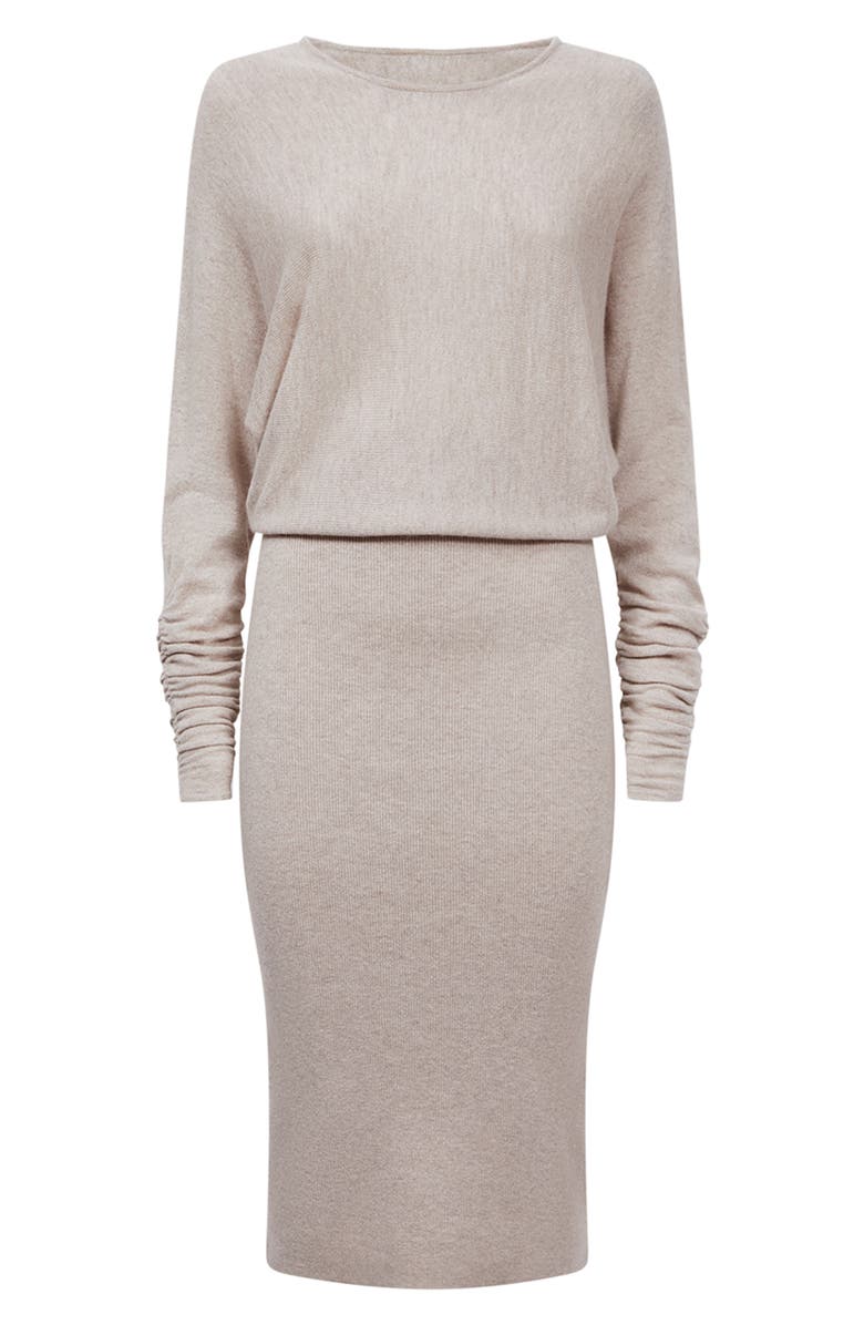 Reiss Leila Long Sleeve Blouson Knit Dress, Alternate, color,