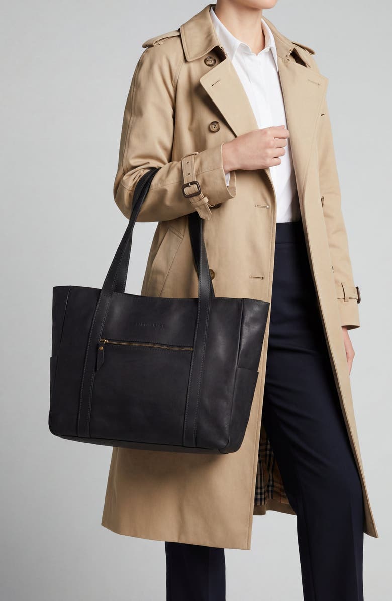 Sarep + Rose Cara Tote Bag, Alternate, color, Black Nubuck