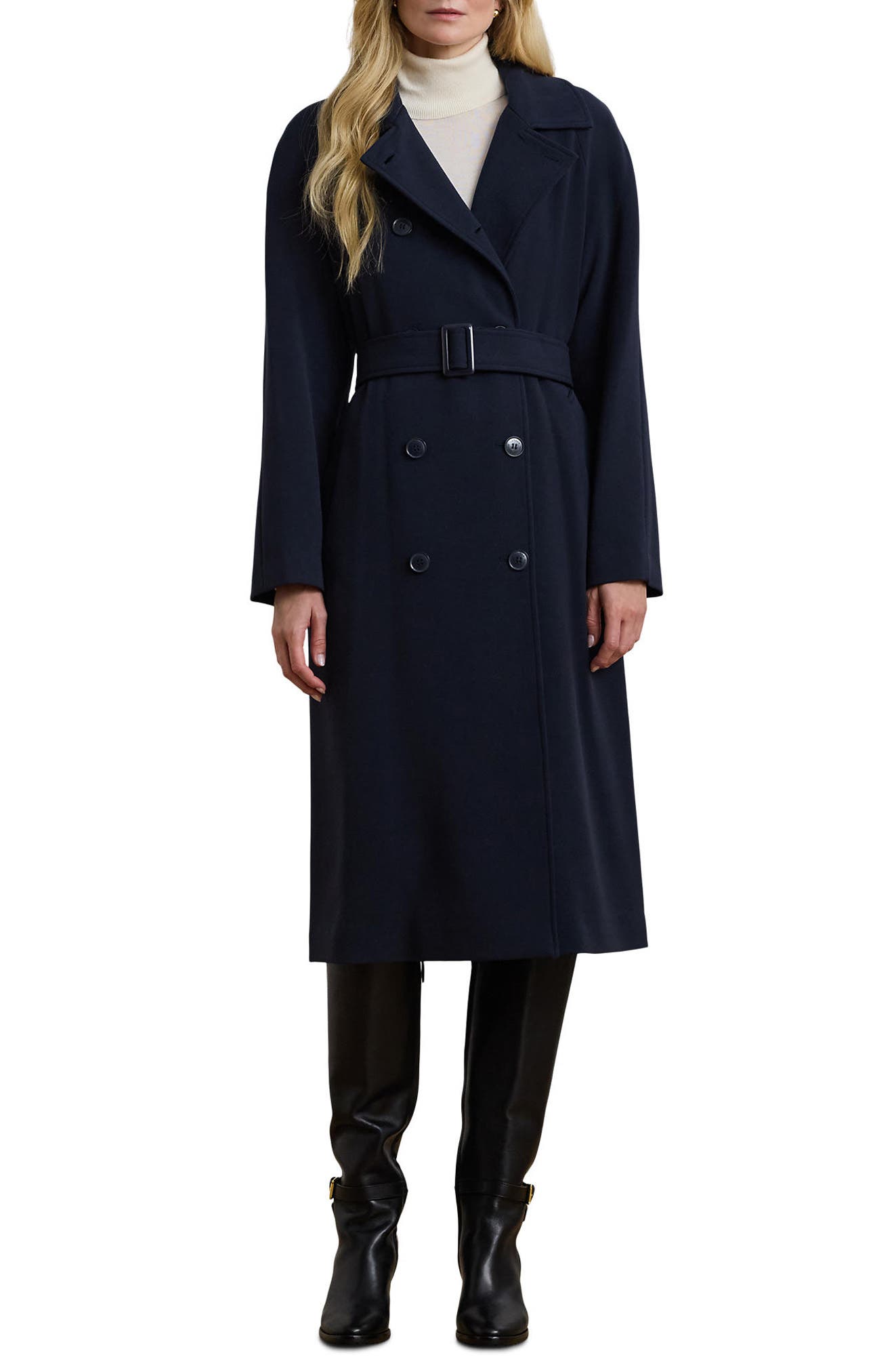 Crepe Belted Coat - image 3