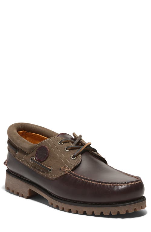 Timberland Authentic Boat Shoe in Burgundy Full Grain  product