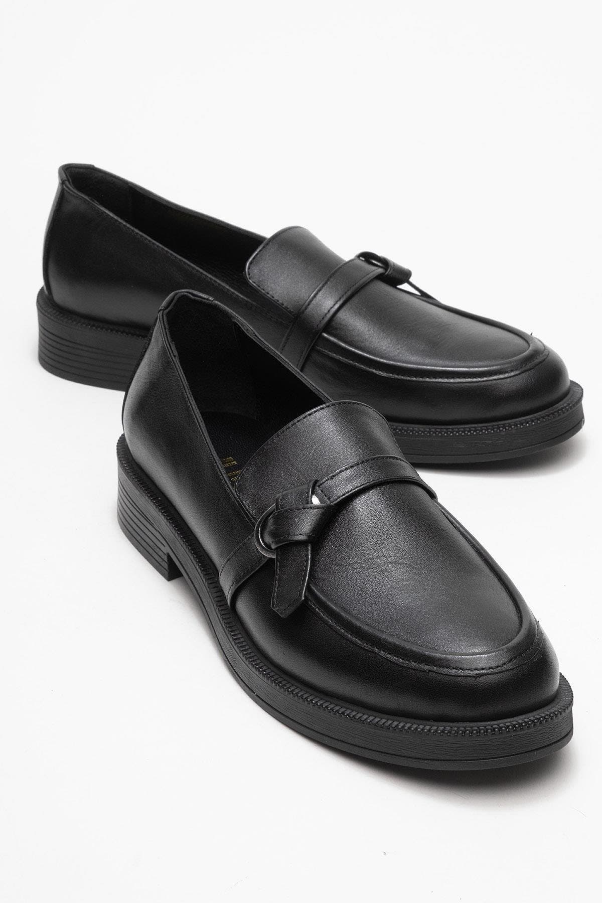 Galea Buckled Leather Loafers, Alternate, color, Black Leather