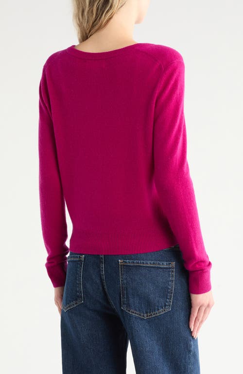 Nordstrom Crewneck Cashmere Cardigan In Pink