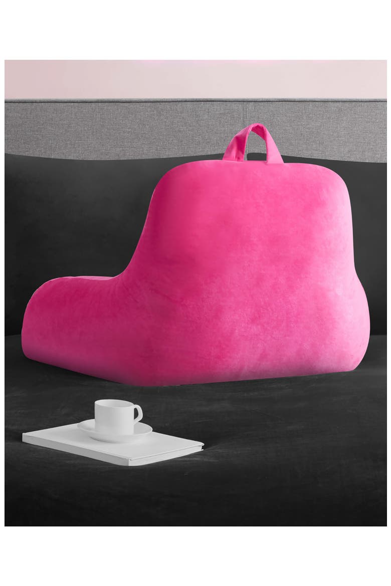 Backrest Pillow, Alternate, color, HOT PINK