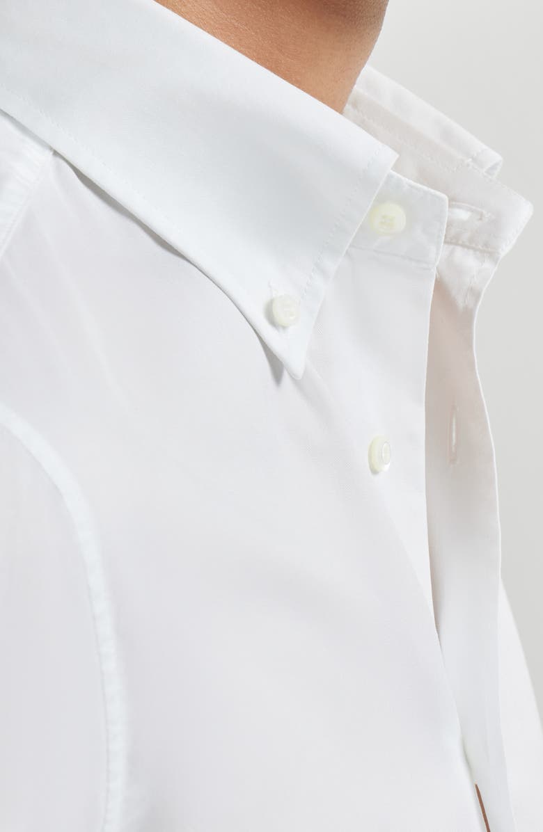 Brunello Cucinelli Button-down collar shirt, Alternate, color, White