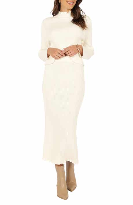 Petal & Pup Payton Mock Neck Top & Maxi Skirt Rib Set