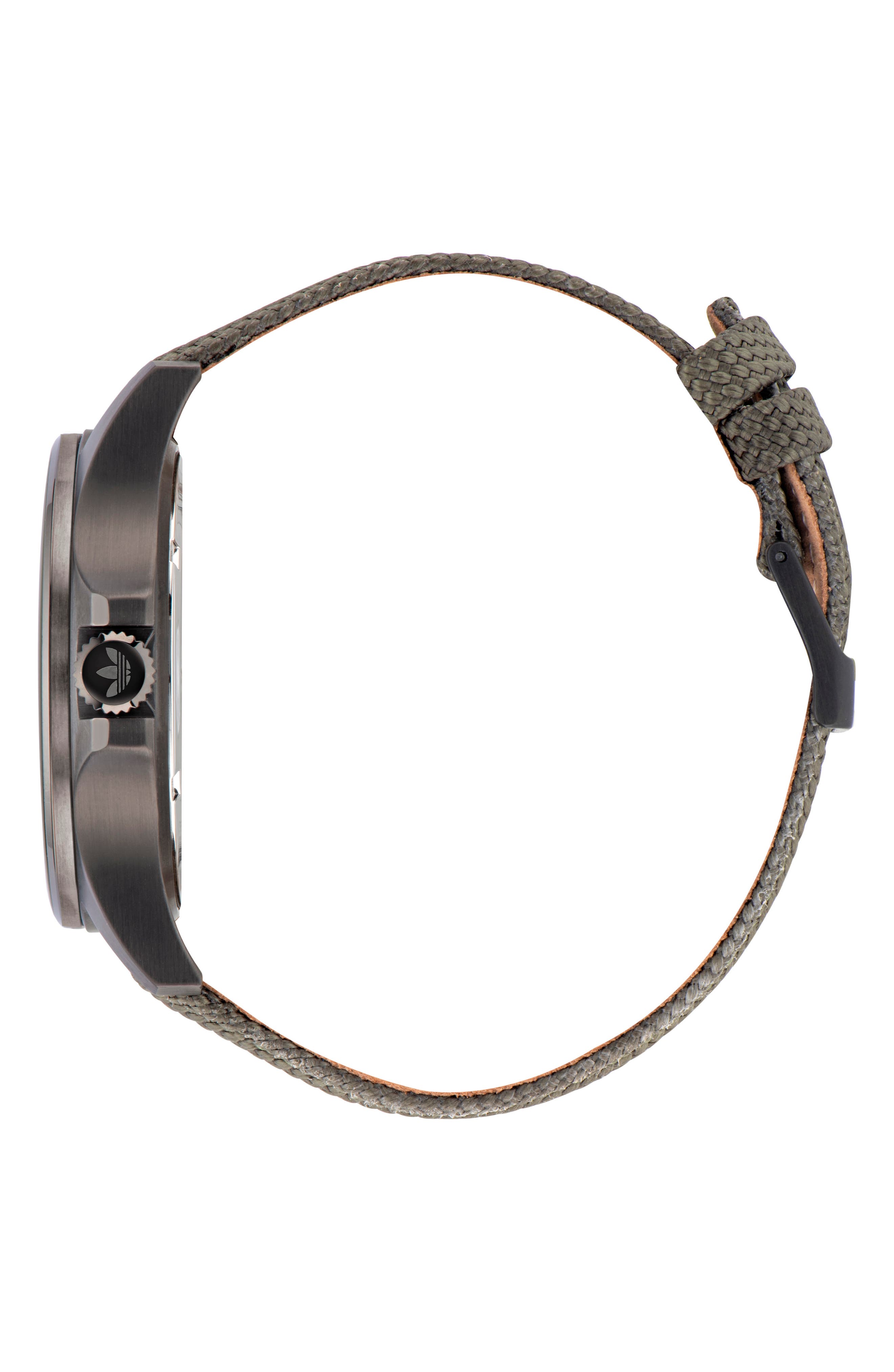 adidas Expression One Nylon Strap Watch, 44mm (Men) | Nordstrom