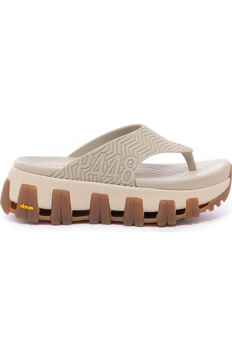 P448 Bondi Platform Flip Flop, Alternate, color, Coffee