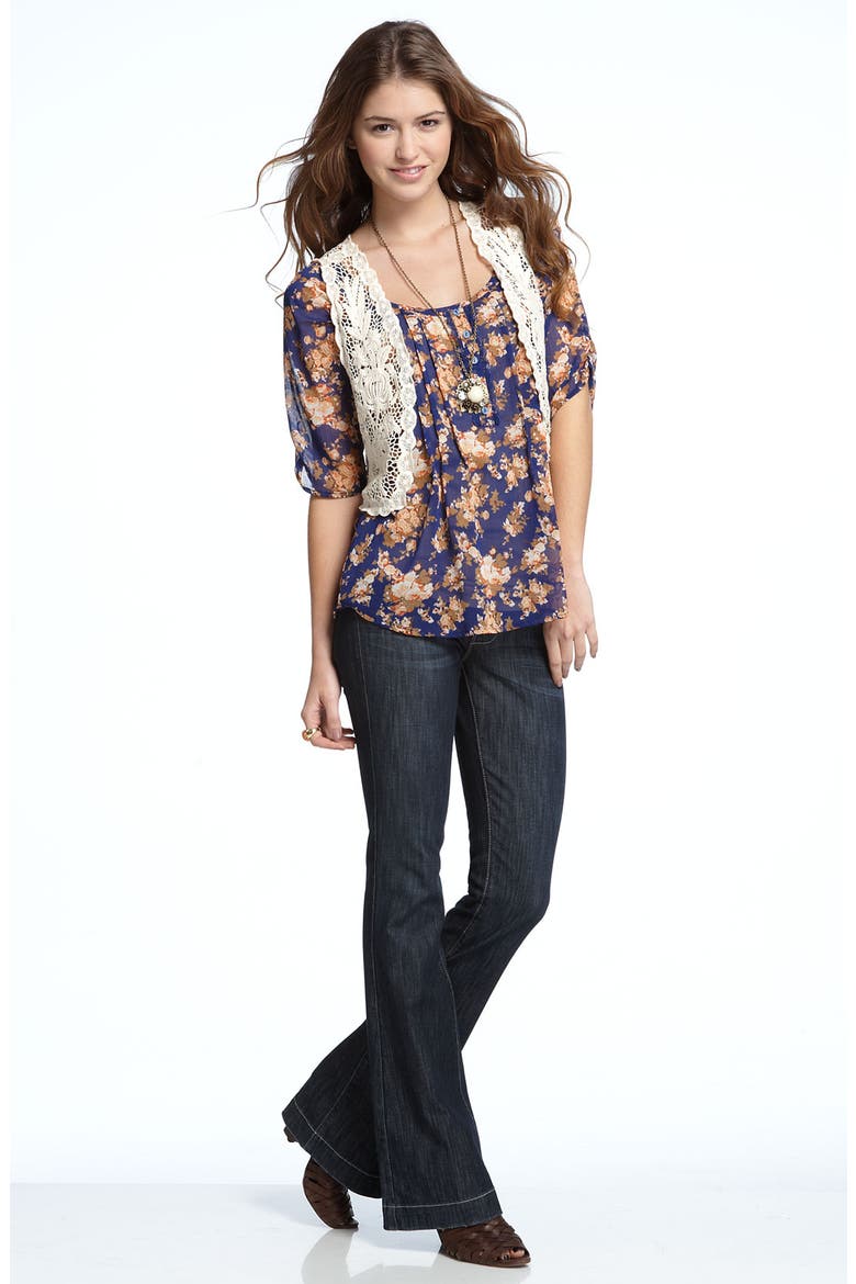 Loved Squared Chiffon Top, Alternate, color, GREY