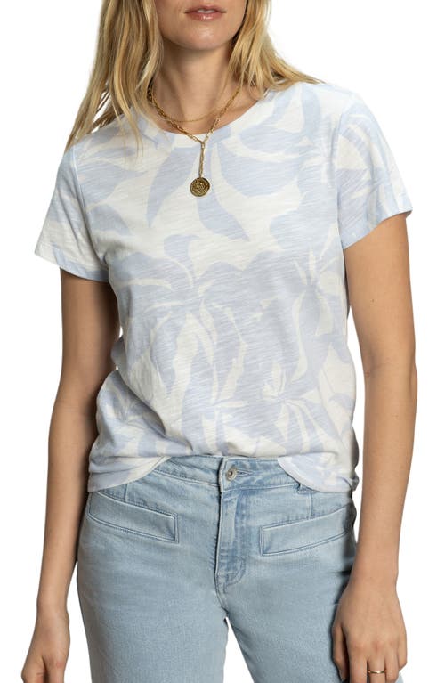 Sanctuary The Perfect Geo Print Cotton Blend Knit Top In Floral Blue