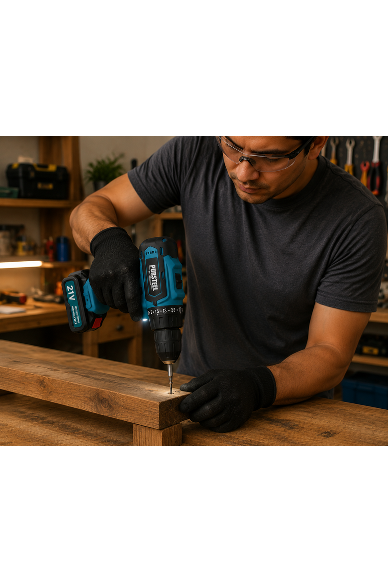 21V Cordless Drill 24 Piece Set, Alternate, color, Black