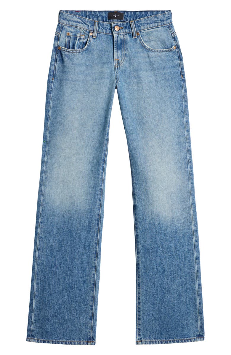 7 For All Mankind Low Straight Leg Jeans, Alternate, color, Shadowcrest