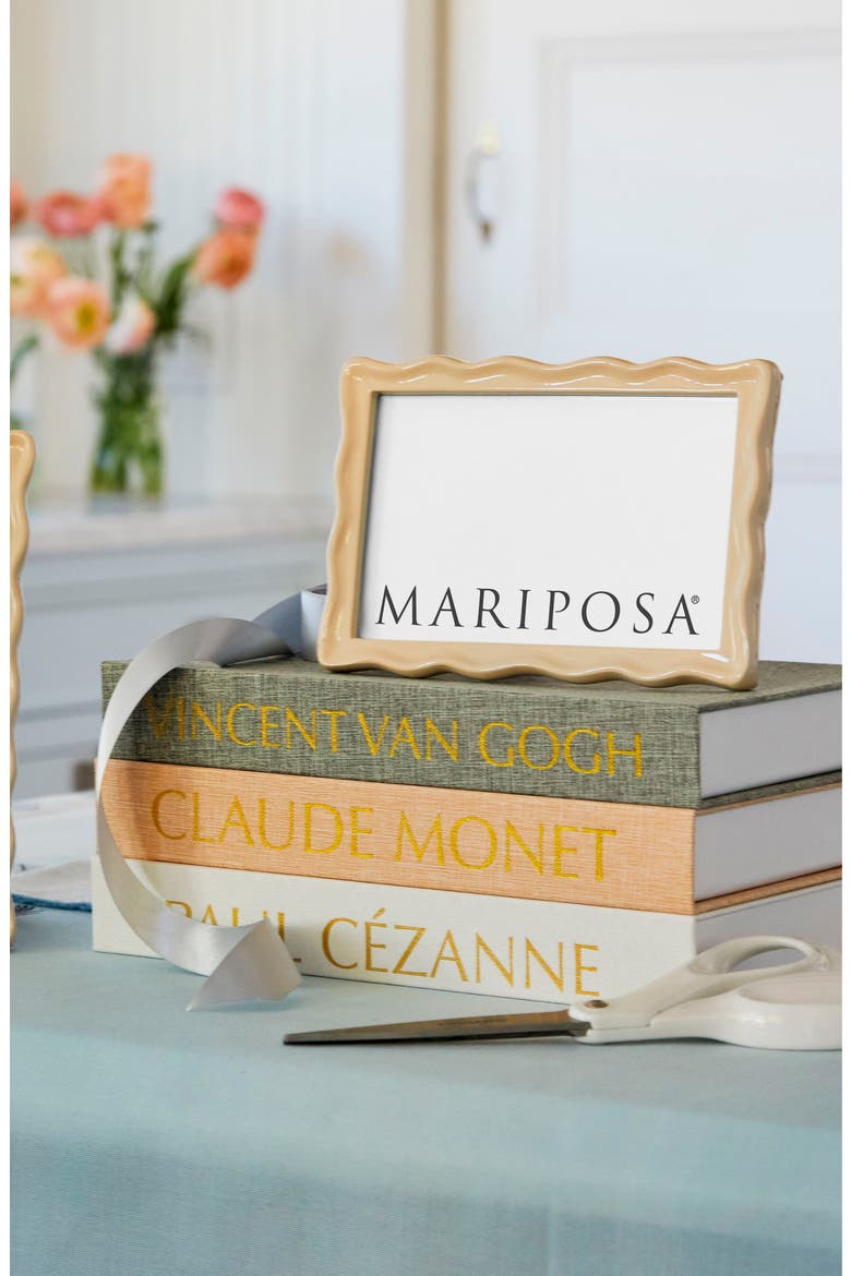 Wavy Picture Frame, Alternate, color, BROWN
