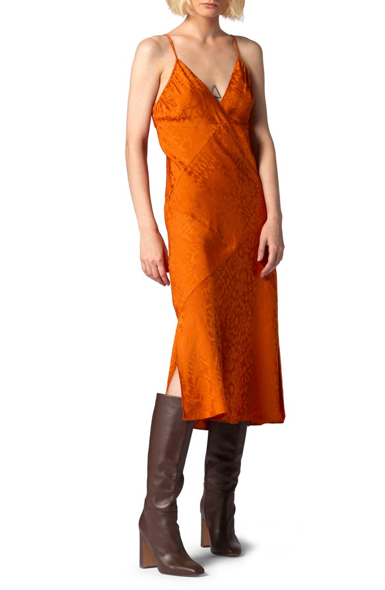 Equipment Leo Silk Slipdress, Main, color, Autumn Maple