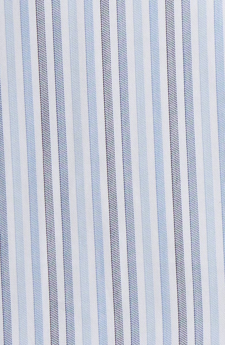 Paul Smith Tailored Fit Stripe Cotton Dress Shirt, Alternate, color, Light Blue
