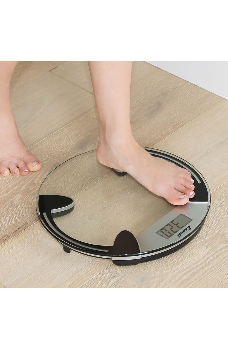 ESCALI Glass Platform Bathroom Scale, Alternate, color, Clear/Black