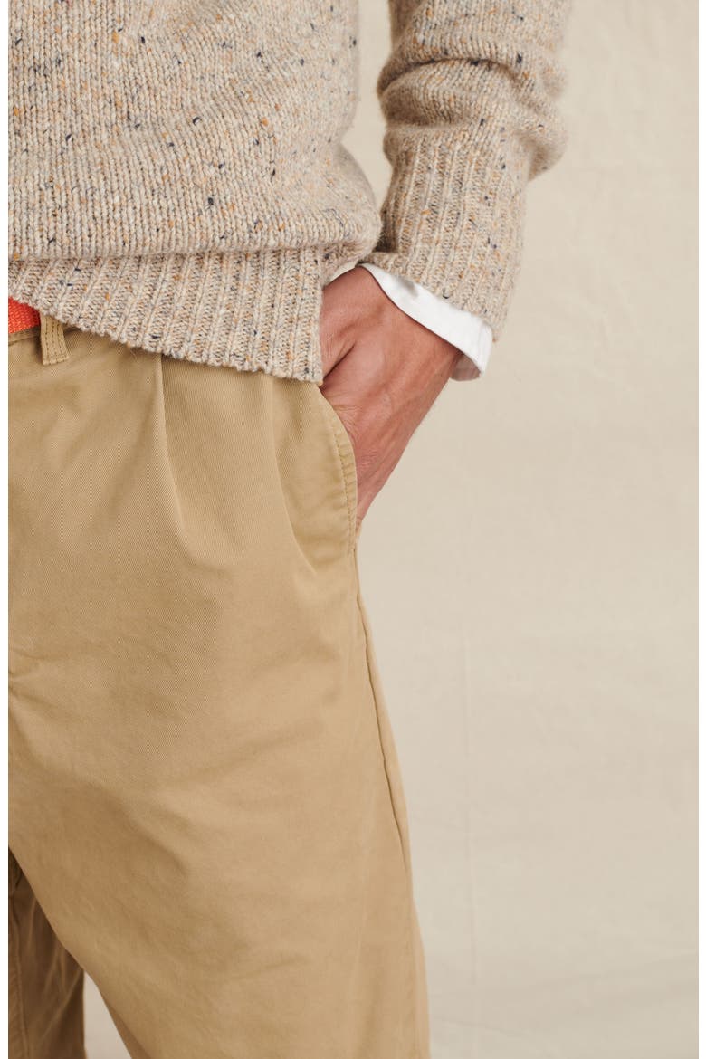 Donegal Crewneck Merino Wool Blend Sweater, Alternate, color, OATMEAL DONEGAL