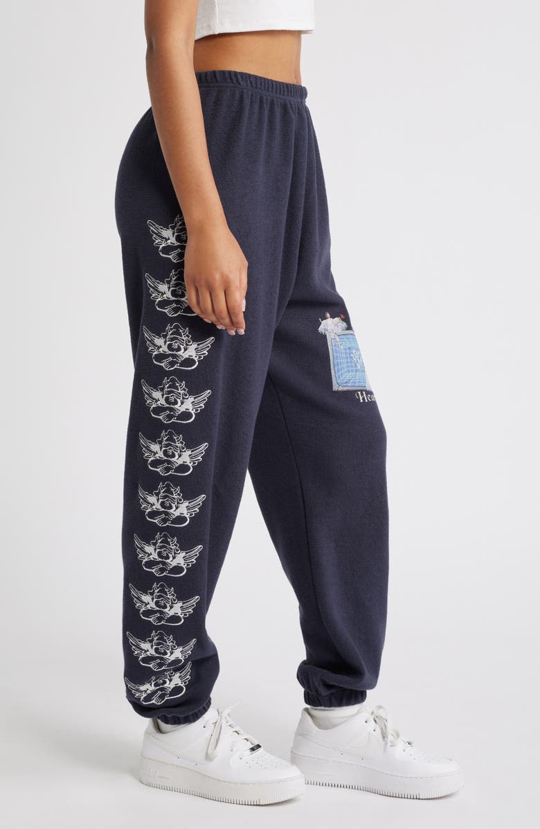 BOYS LIE Guarded Angel Interlock Kimmy Cotton Sweatpants, Alternate, color,