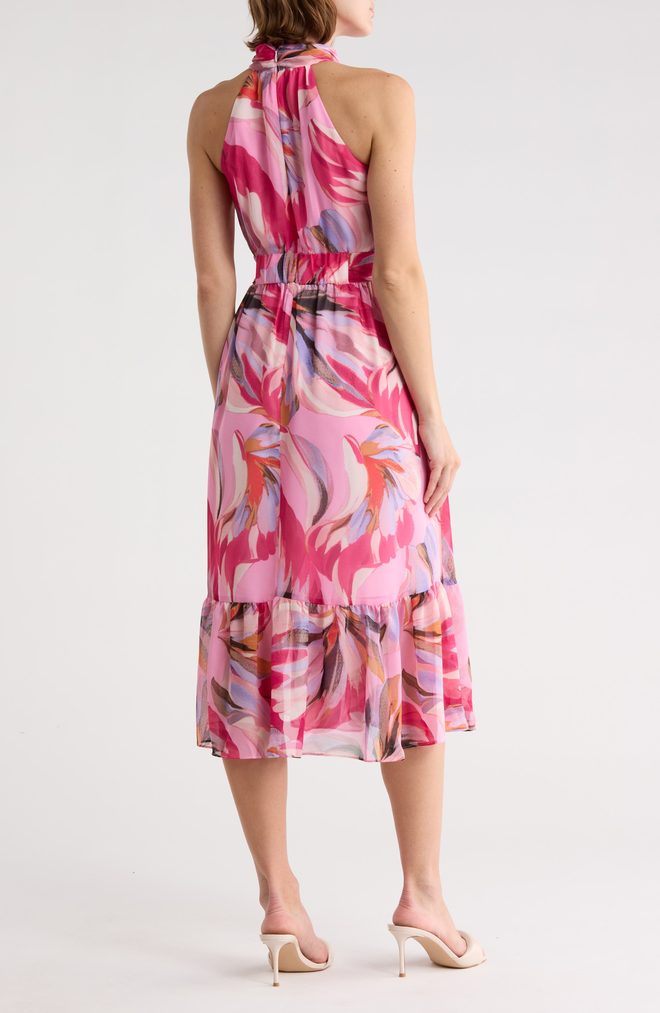 Halter Neck Sleeveless Midi Dress - image 2