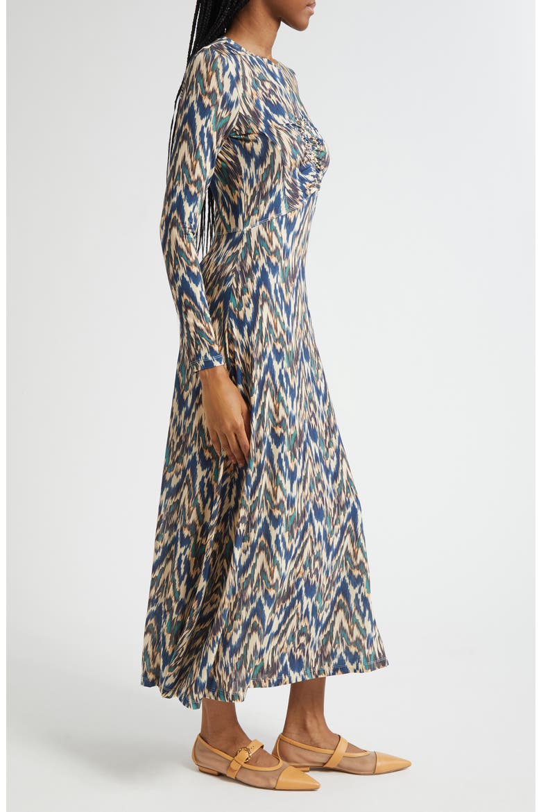 Naia Long Sleeve Ruched Maxi Dress, Alternate, color, RIVERSLATE