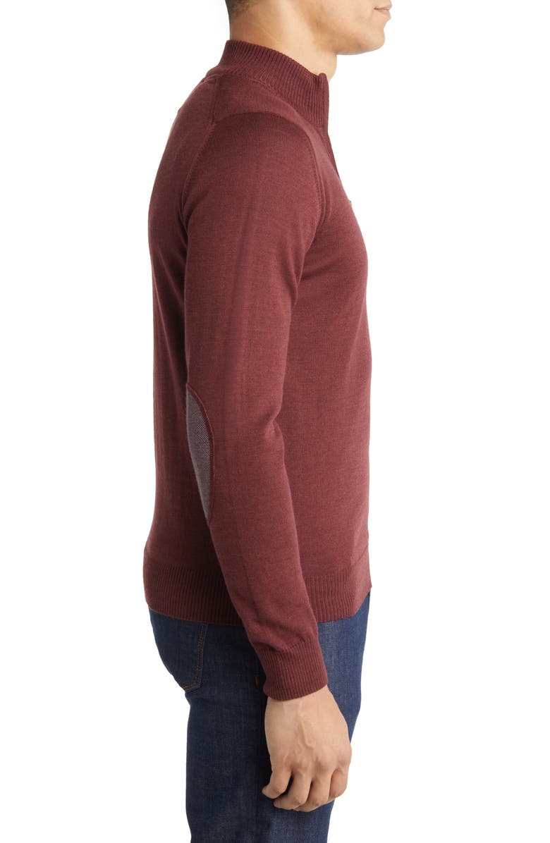 Emanuel Berg Merino Wool Half Zip Sweater, Alternate, color, 