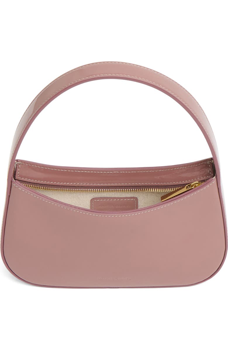 Mansur Gavriel Mini BonBon Patent Leather Shoulder Bag, Alternate, color, Rosewood