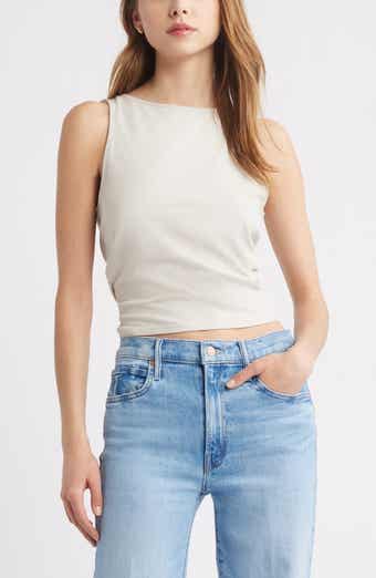 Open Edit Drape Back Sleeveless Top
