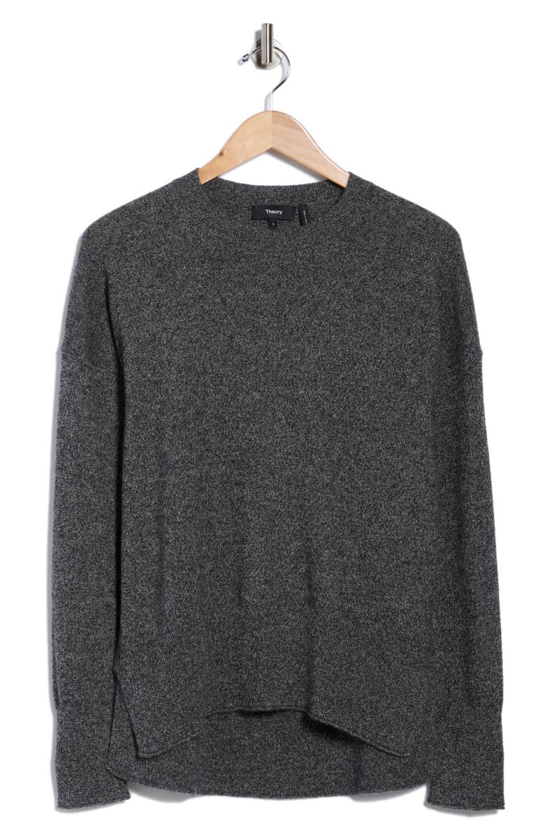 Theory Kareina Cashmere Sweater, Alternate, color, Black Mouline