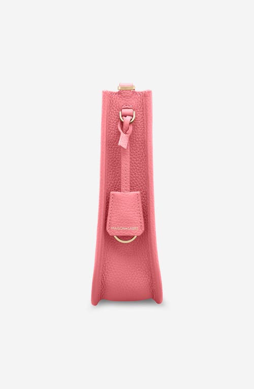 Maison De Sabre Maison De Sabré Mini Leather Saddle Bag In Candy Pink