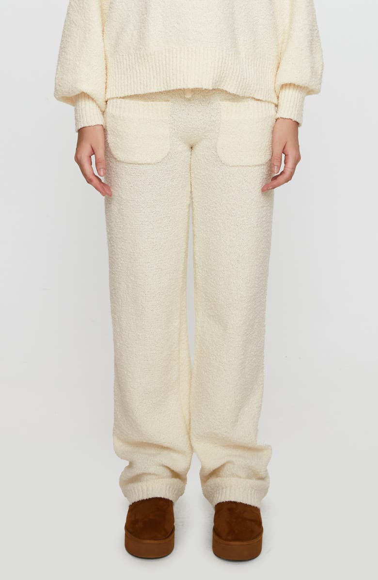 Princess Polly Susi Fluffy Knit Drawstring Pants, Main, color, 