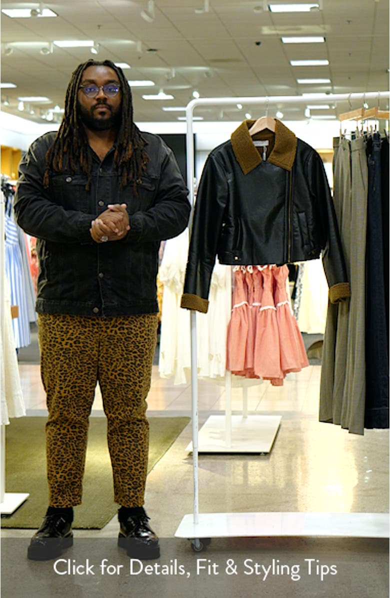 Folk Faux Leather Jacket, sales video thumbnail