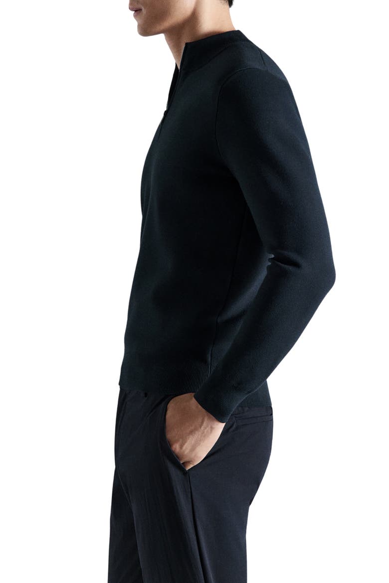 Comfort Quarter Zip Sweater, Alternate, color, NAVY