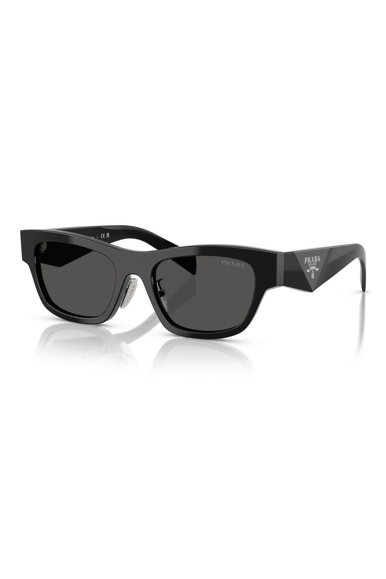 53mm Butterfly Sunglasses, Alternate, color, 16K08Z53 BLACK
