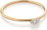 Monica Vinader 14K Gold Marquise Diamond Stacking Ring