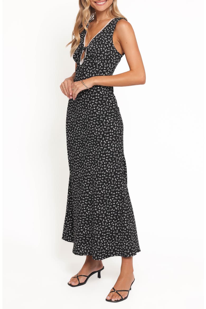 Jackson Sleeveless Maxi Dress, Alternate, color, BLACK FLORAL