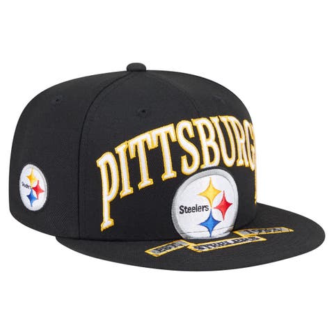 Men
s New Era Black Pittsburgh Steelers  Oversized 59FIFTY Fitted Hat