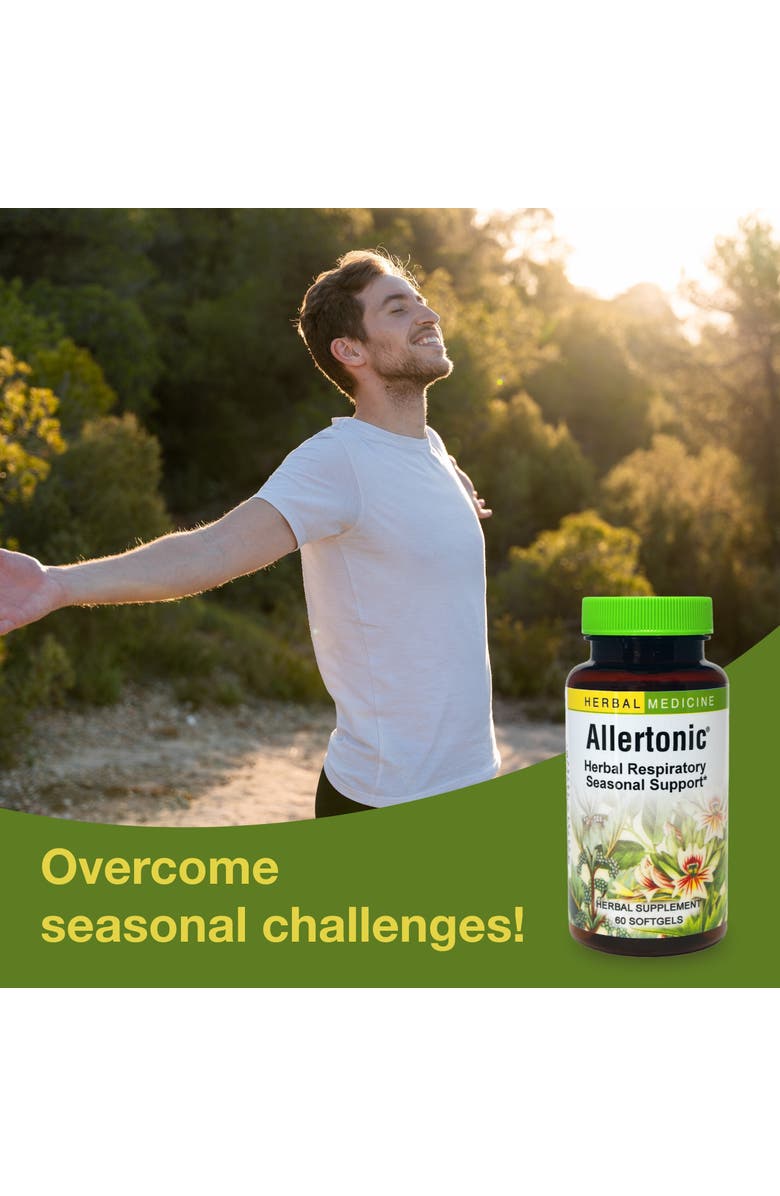 Trace Minerals Allertonic - Healthy Breathing Support - Herbal Blend to Aid Against Seasonal Discomfort - Lung & Respiratory Health Support with Stinging Nettle - 60 Softgels, Alternate, color,