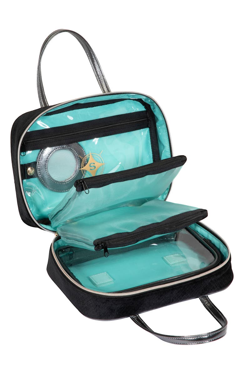 Stephanie Johnson Noir Marais ML Traveler Cosmetics Case, Alternate, color, 