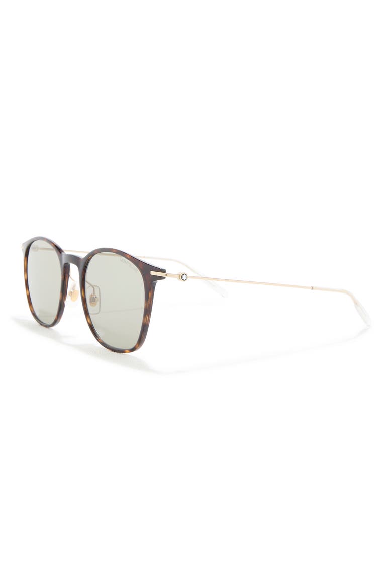 53mm Round Sunglasses, Alternate, color, HAVANA GOLD GREEN