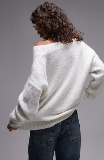 Oversized Collared V-Neck Sweater | OAK + FORT – OAK + FORT USA