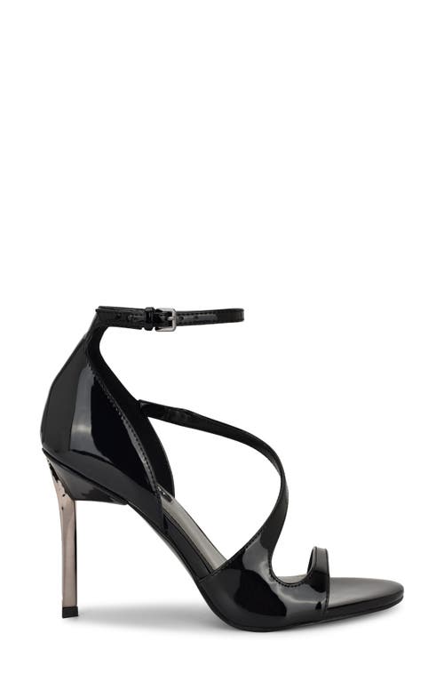 Shop Nine West Shimmy Ankle Strap Sandal In Black 001