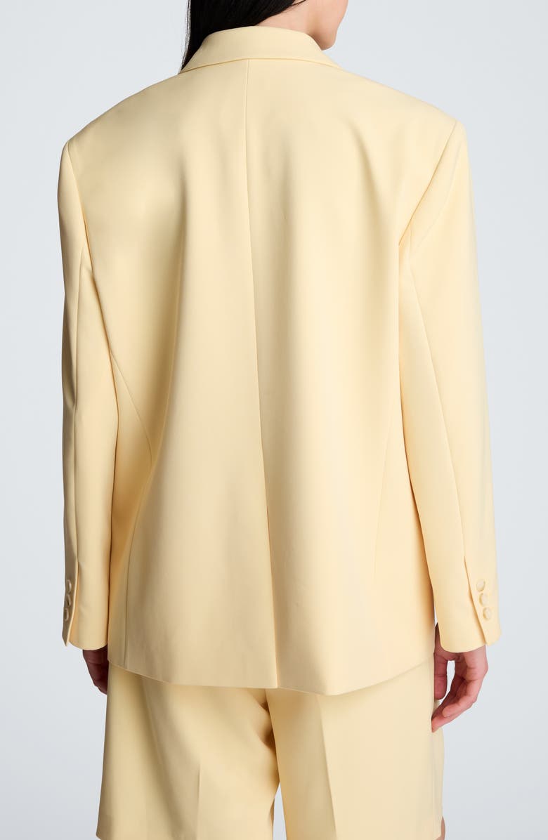 Kenneth Cole Oversize Double Breasted Jacket, Alternate, color, Pastel Yellow