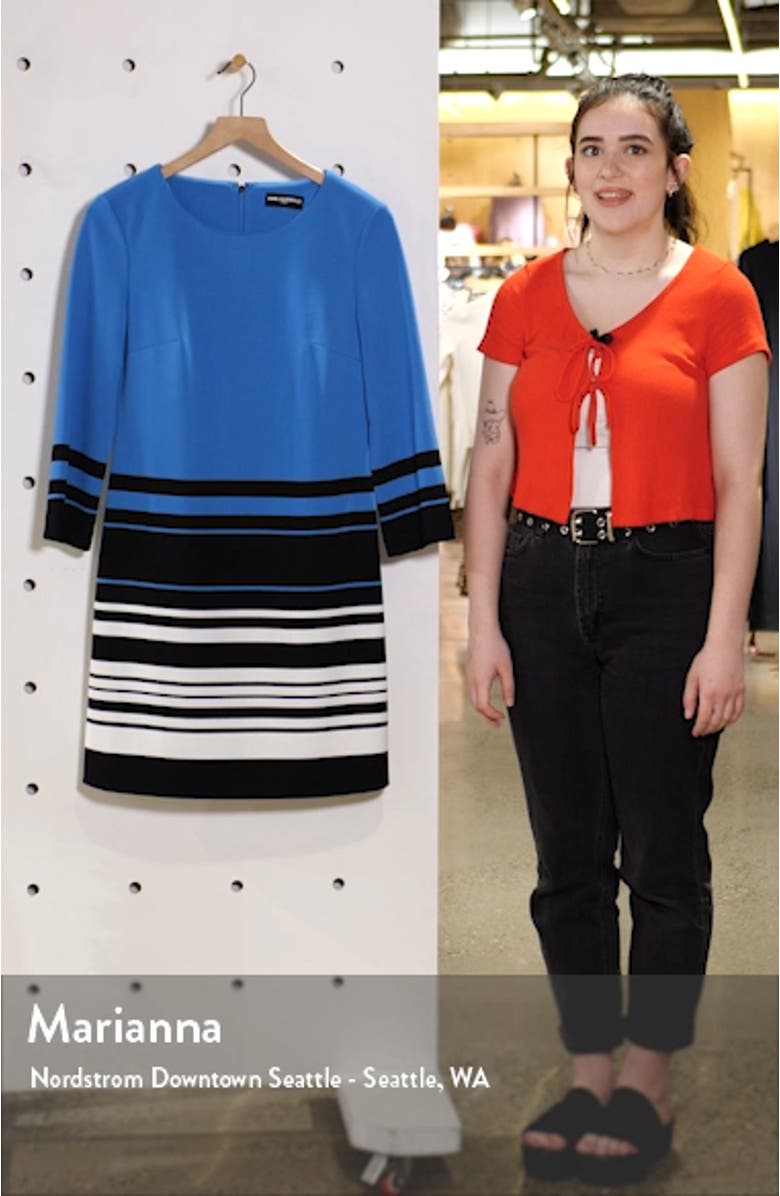Color Block Stripe A-Line Dress, sales video thumbnail