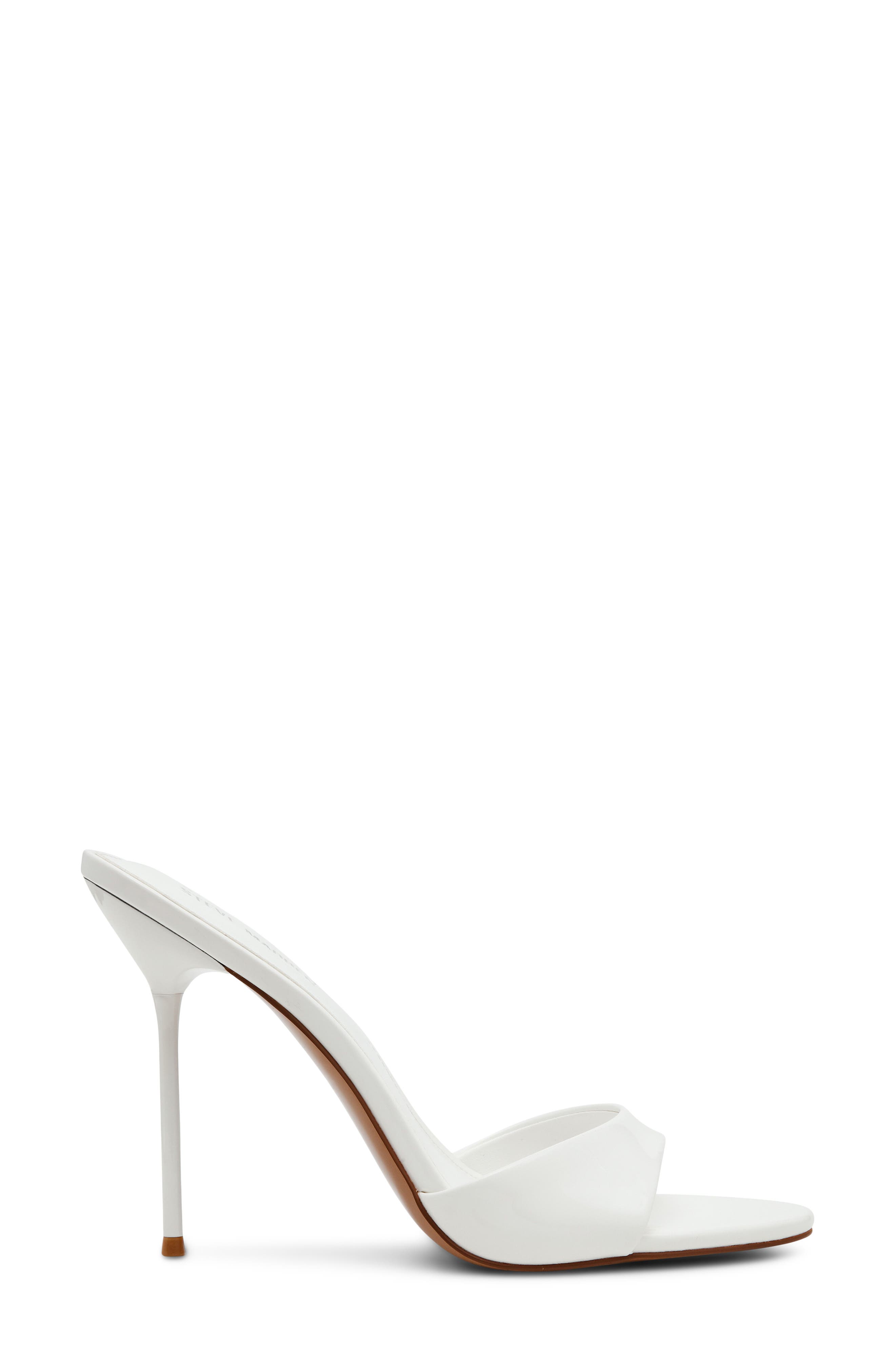 Steve Madden Davina Stiletto Sandal, Alternate, color, White Patent