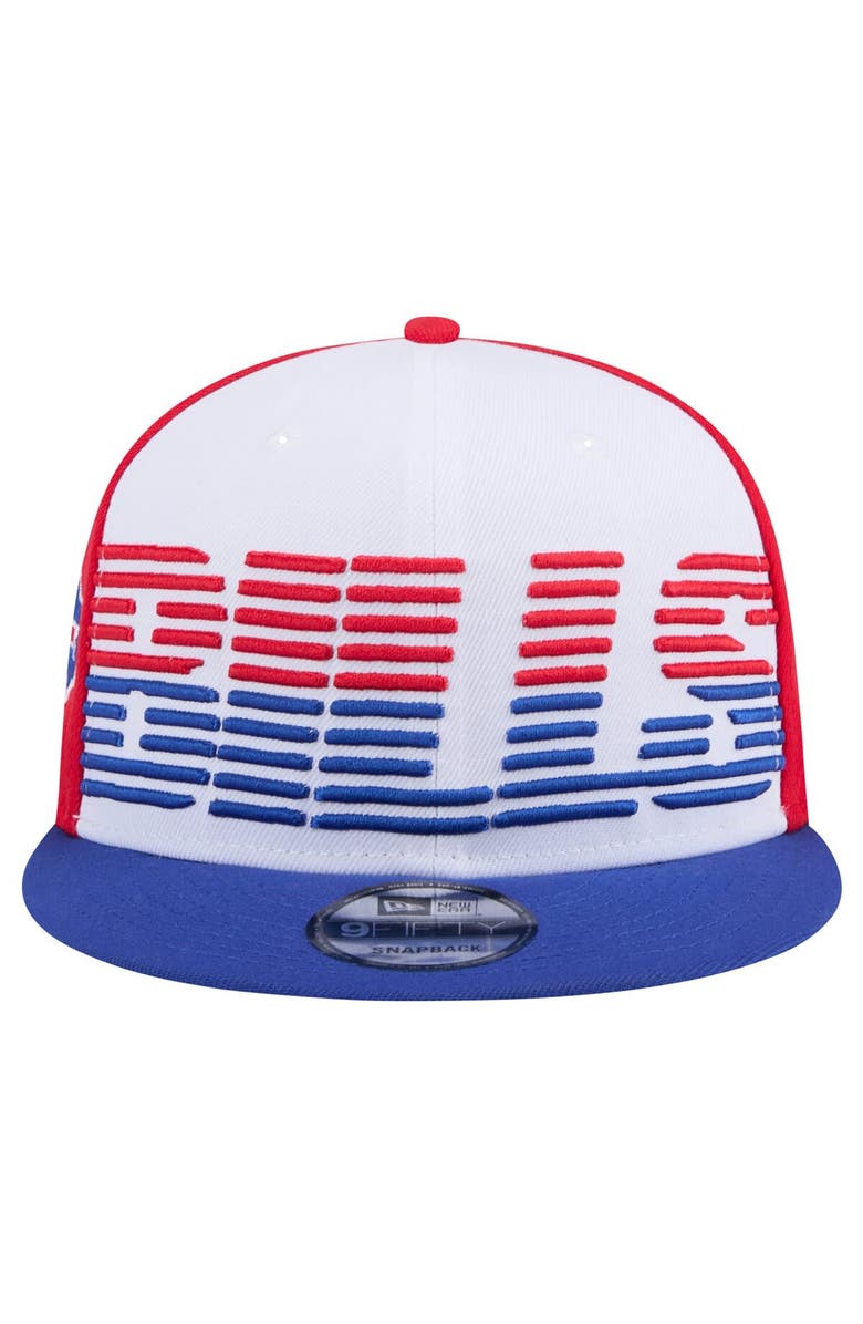 New Era Men's New Era White/Royal Buffalo Bills Throwback Space 9FIFTY Snapback Hat, Alternate, color,