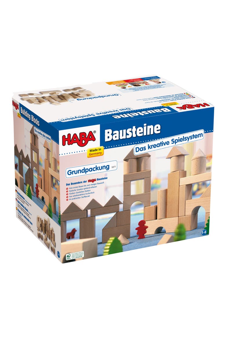 Basic Building Blocks 26 Piece Starter Set, Main, color, BROWN