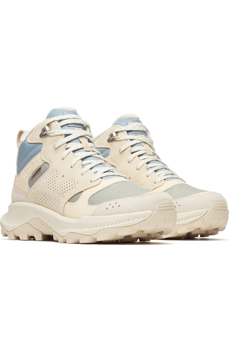 Merrell Tempo Sol Waterproof Mid Top Hiking Boot, Main, color, Talc