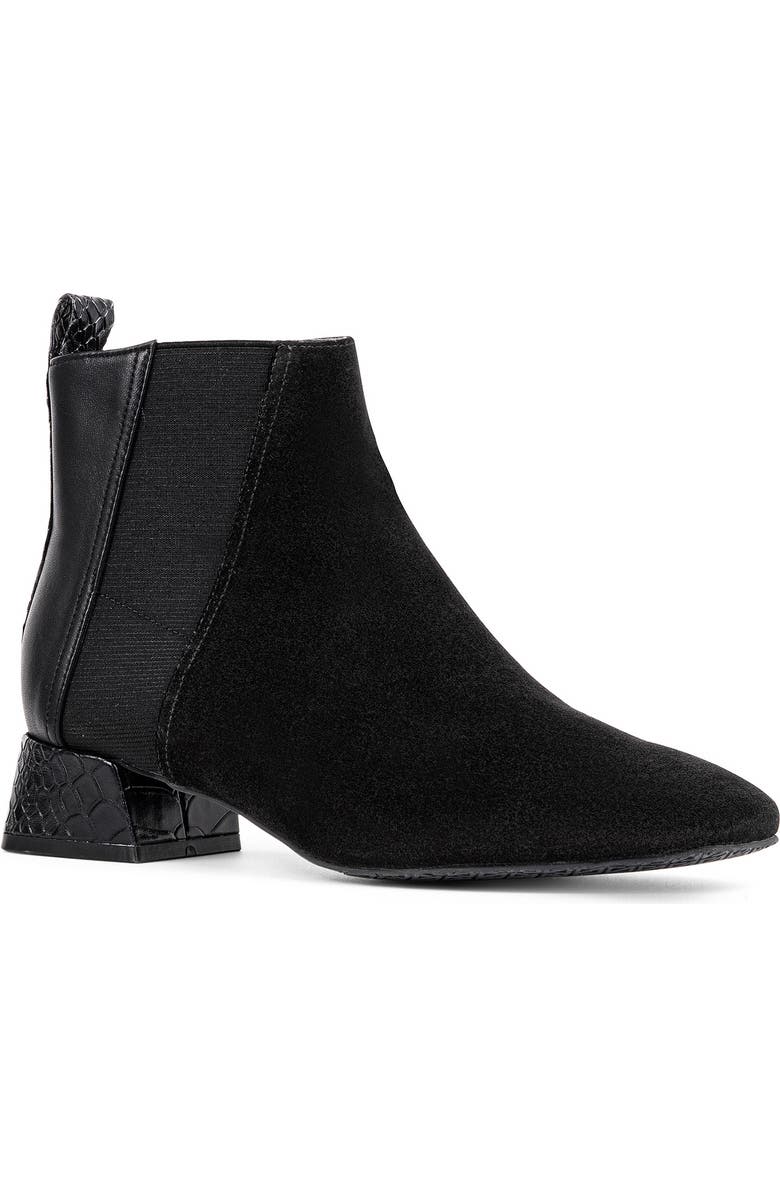 Donald Pliner Square Toe Boot, Main, color, Black