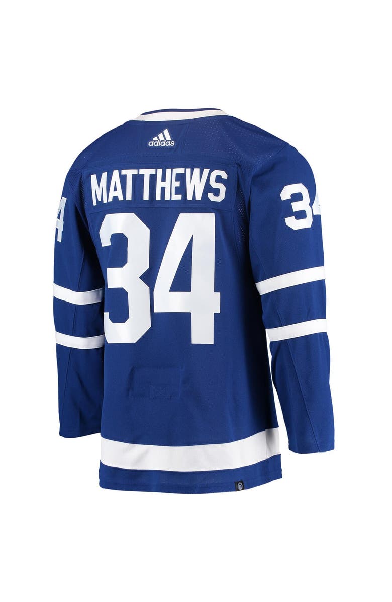 adidas Men's adidas Auston Matthews Blue Toronto Maple Leafs Home Primegreen Authentic Player Jersey, Alternate, color,