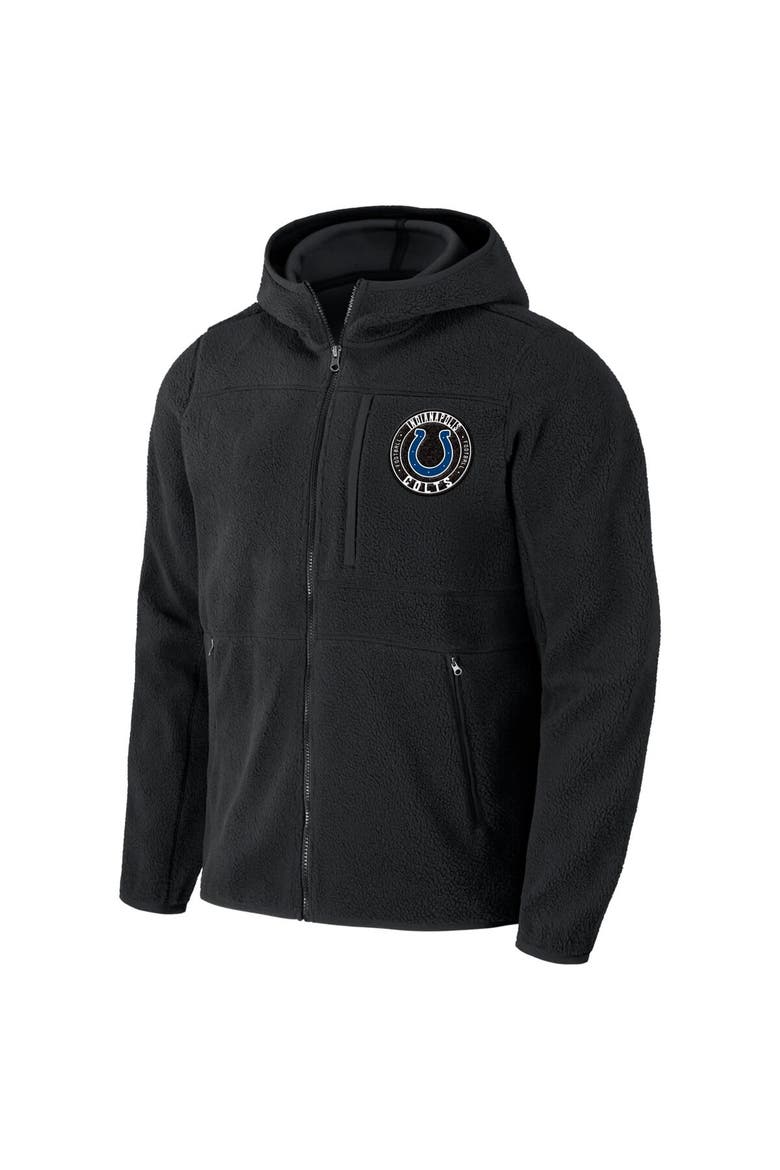Men's NFL x Darius Rucker Collection by Fanatics  Black Indianapolis Colts Sherpa Full-Zip Hoodie, Alternate, color, Black